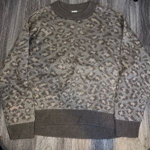 American eagle cheetah sweater